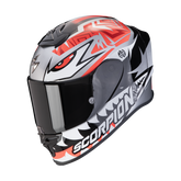 Casco Scorpion EXO-R1 Evo Air Zaccon Silver/Negro/Rojo